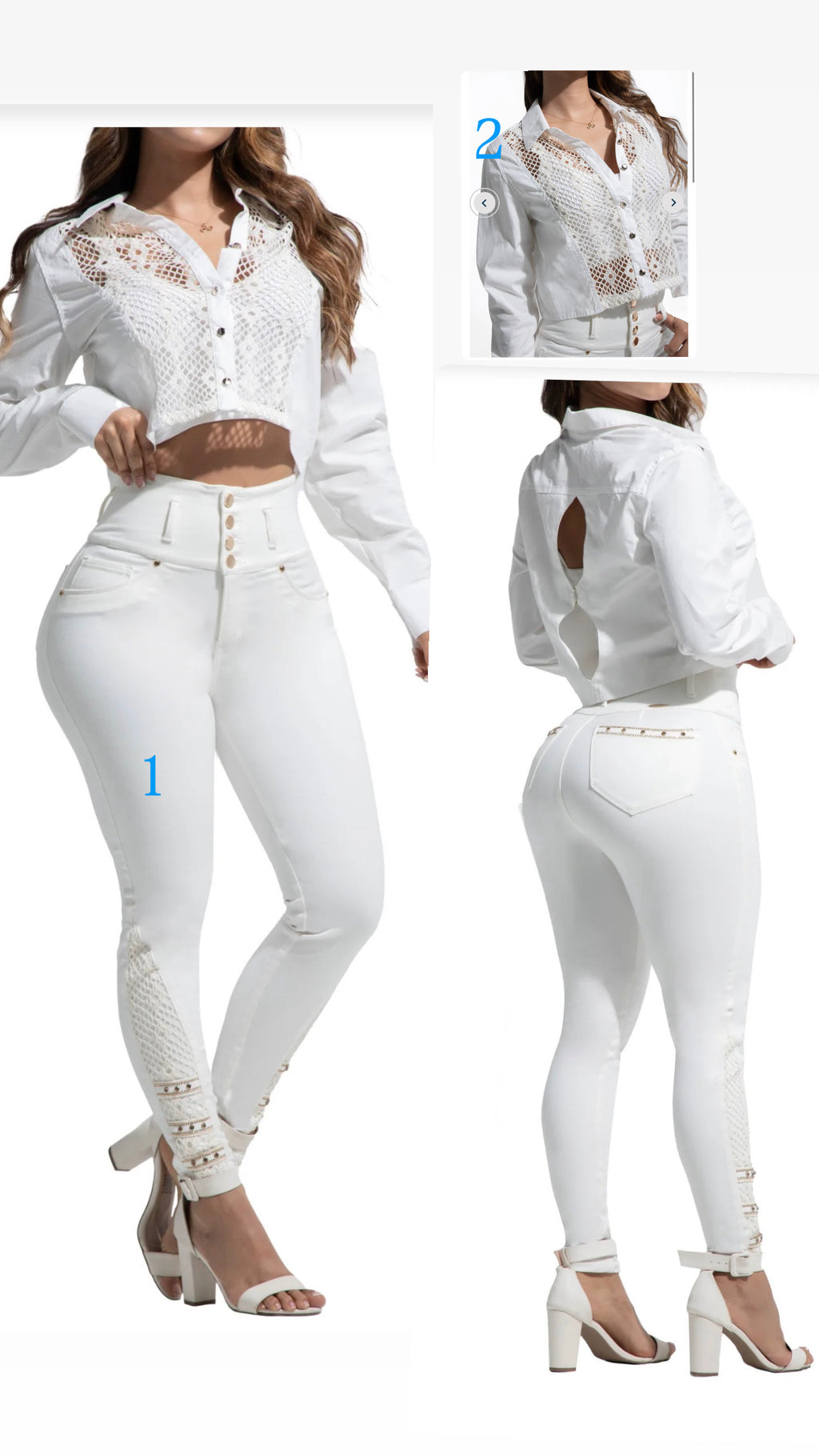 2 piezas jeans and top