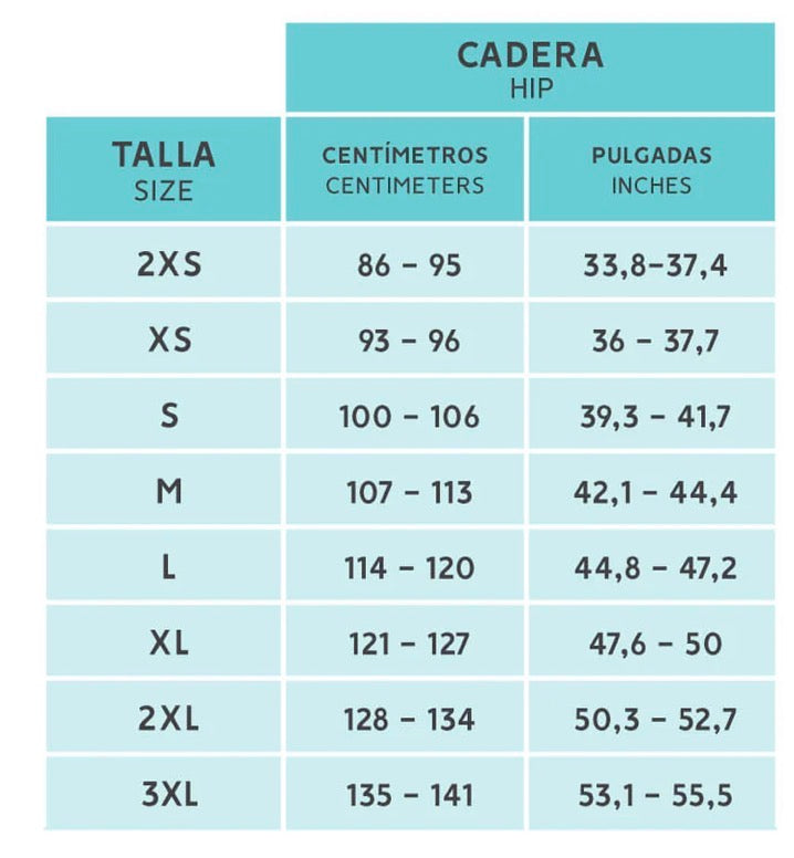 Invisible short girdle, Colombian style/Faja tipo corta invisible, colombiana