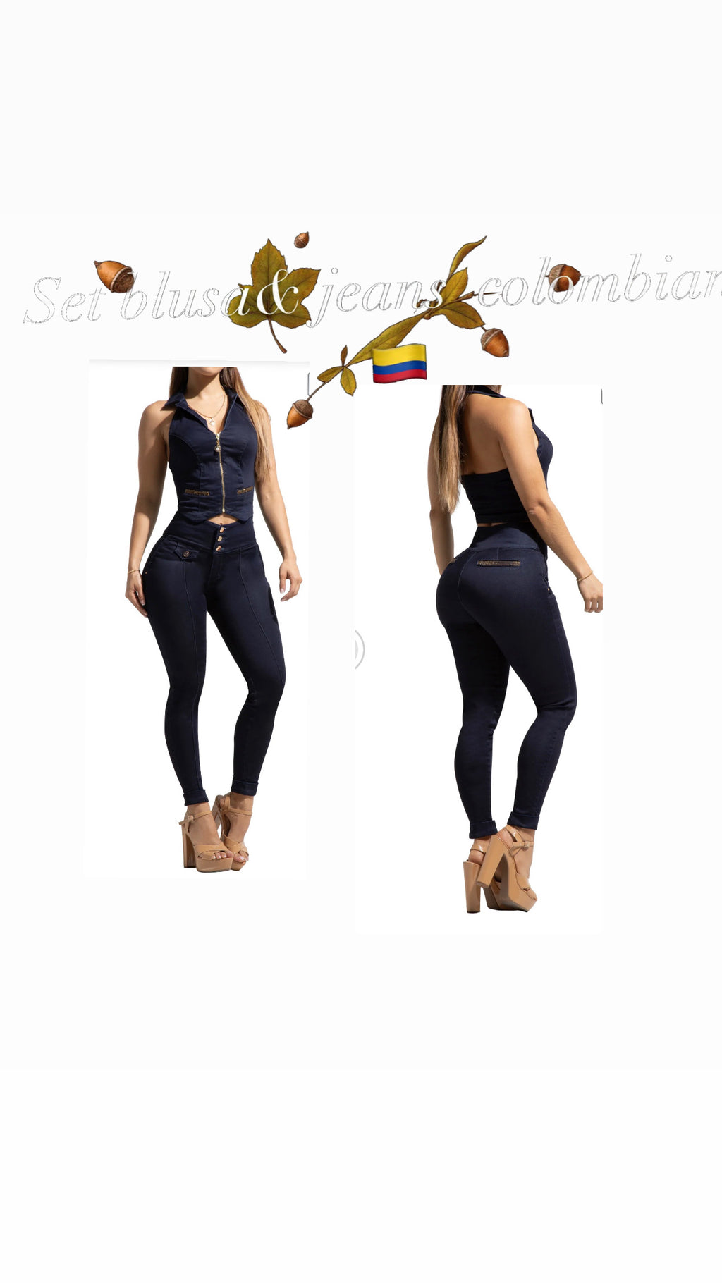 Ene2 Set Blusa & Jeans colombian