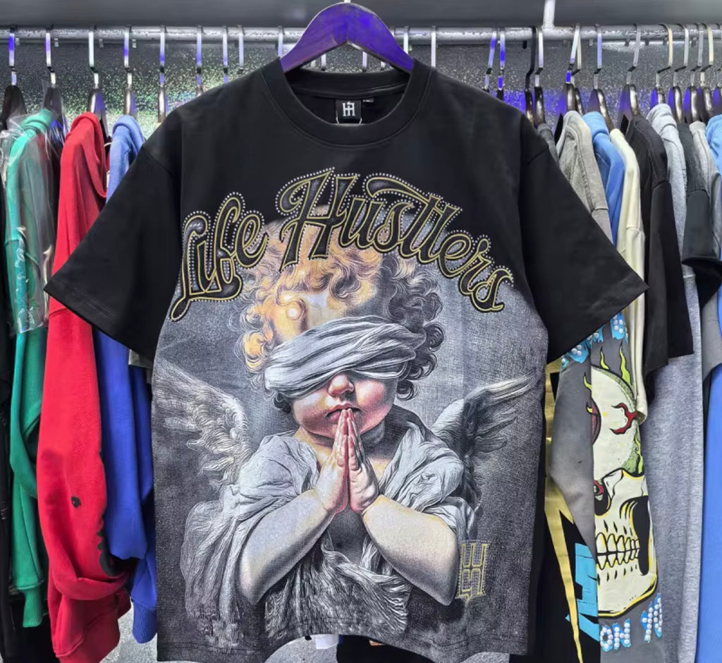 Diamond Oversized Life Hustlers T-shirt for Men