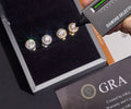 Sterling Silver 5MM VVS Round Moissanite Stud Earrings Daily Wear
