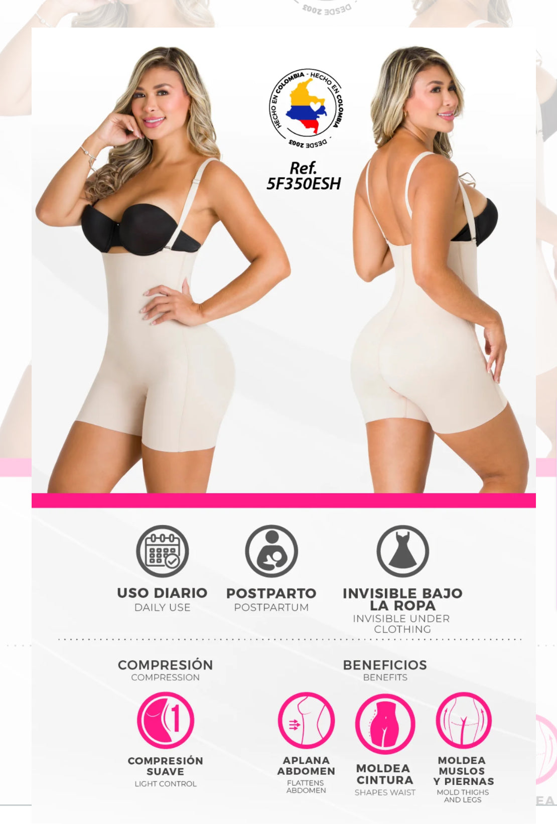 Faja Strapless Seamless 5F350ESH n