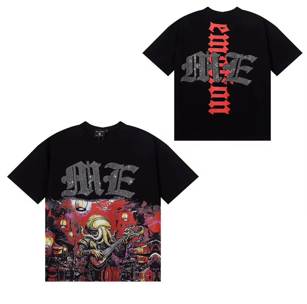 Top Quality Heavyweight 100% Cotton MIXED EMOTION T-Shirts Clothing Tee Streetwear