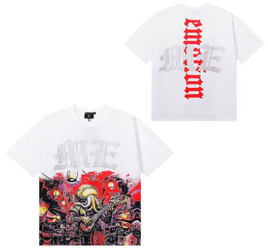 TOP QUALITY HEAVYWEIGHT 100% COTTON MIXED EMOTION T-SHIRTS CLOTHING TEE STREETWEAR