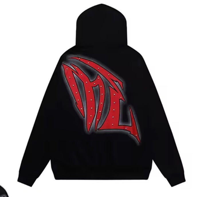 Quality 100% Cotton Zip up Pullover Hoodies Heavyweight Vintage Streetwear Men's Clothing