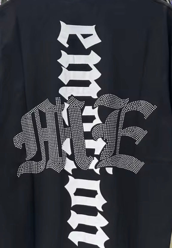 T-Shirt Luxury Logo Black Hip Hop Cotton Summer Top Tee for Men