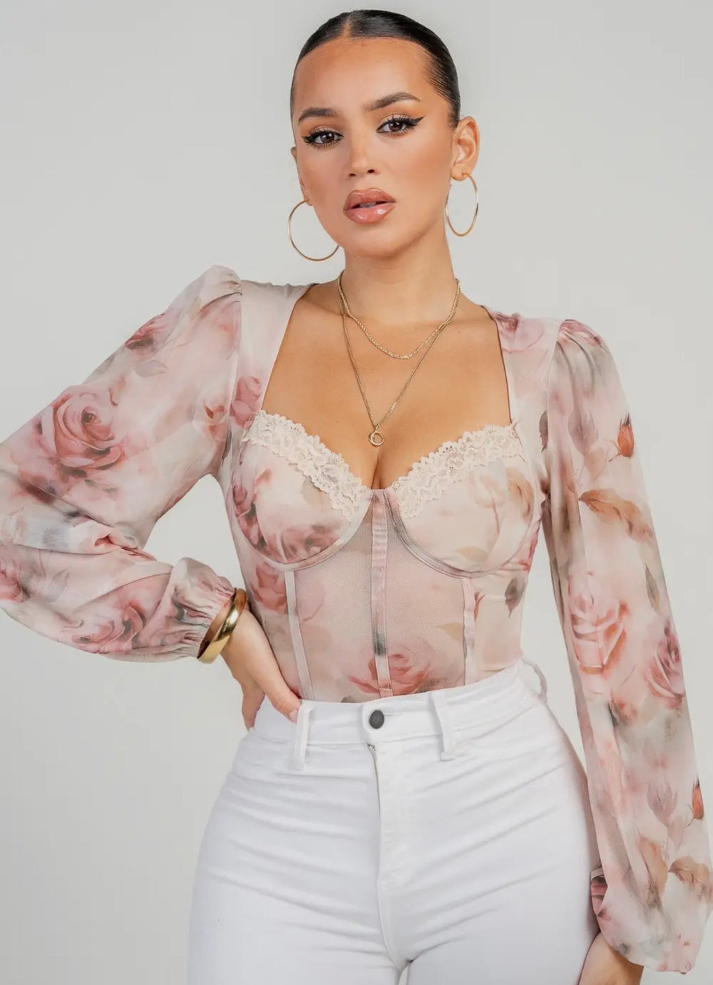 Body  topyMesh Floral