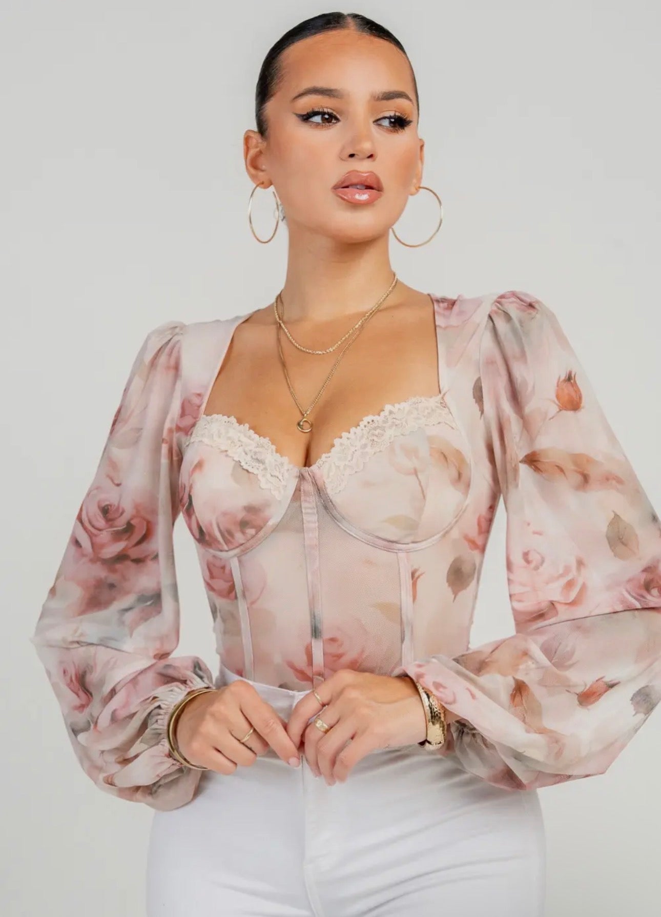 Body  topyMesh Floral