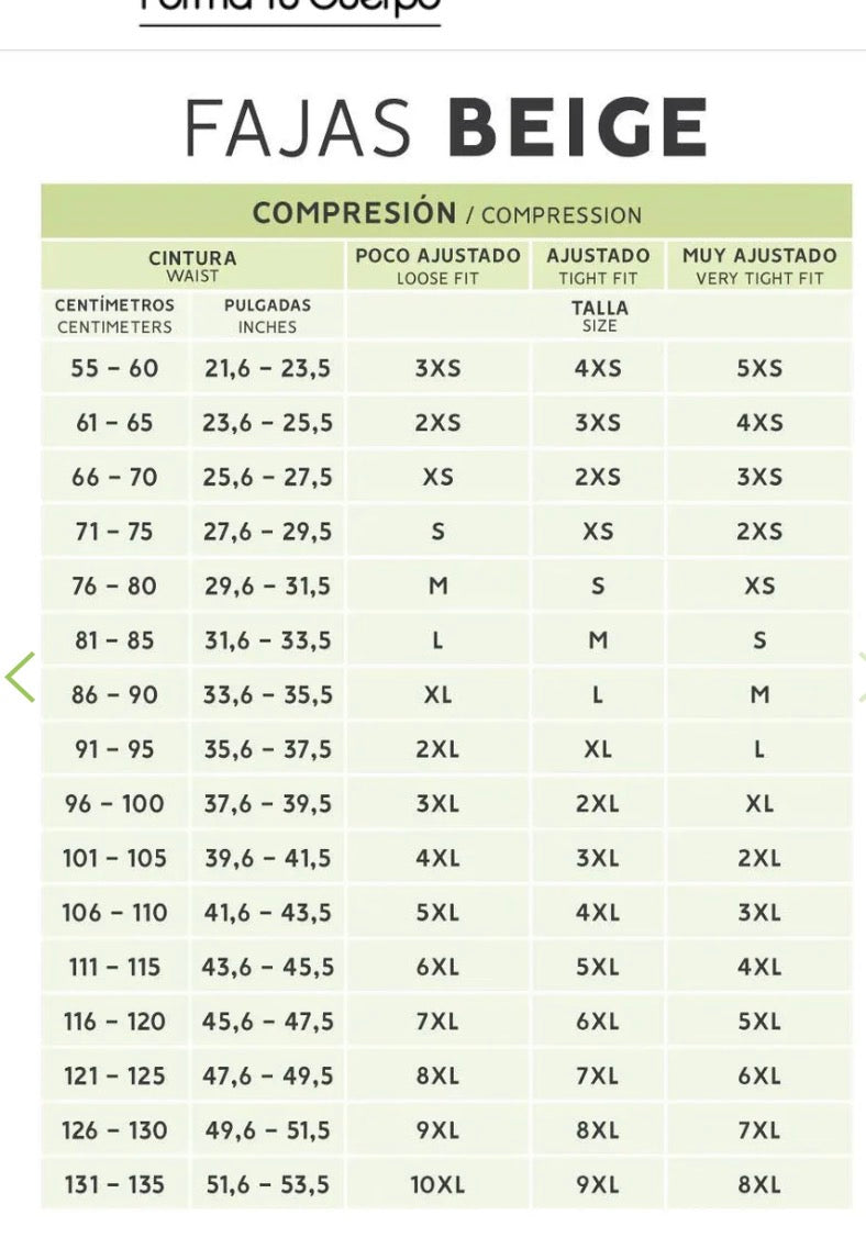 Faja Rodilla manga Siza Colombiana