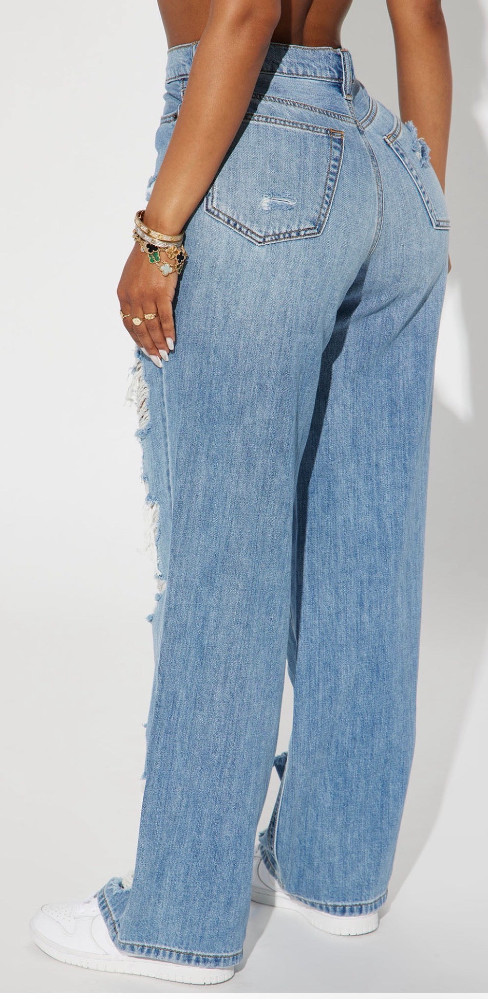 Vaqueros  USA 🇺🇸 sueltos sin elasticidad y deshilachados