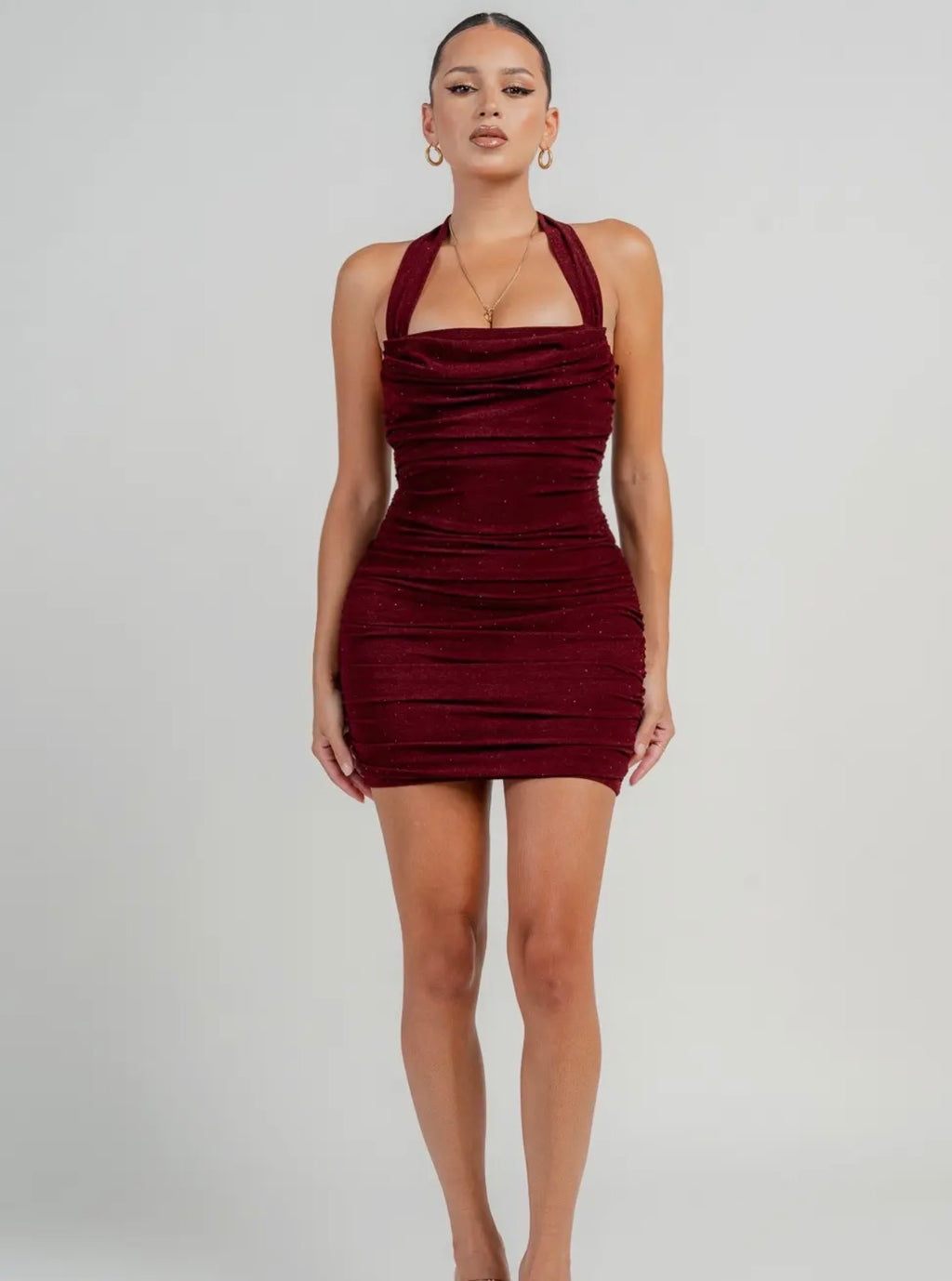 Vestido mini FRUNCIDO   AJUSTADO