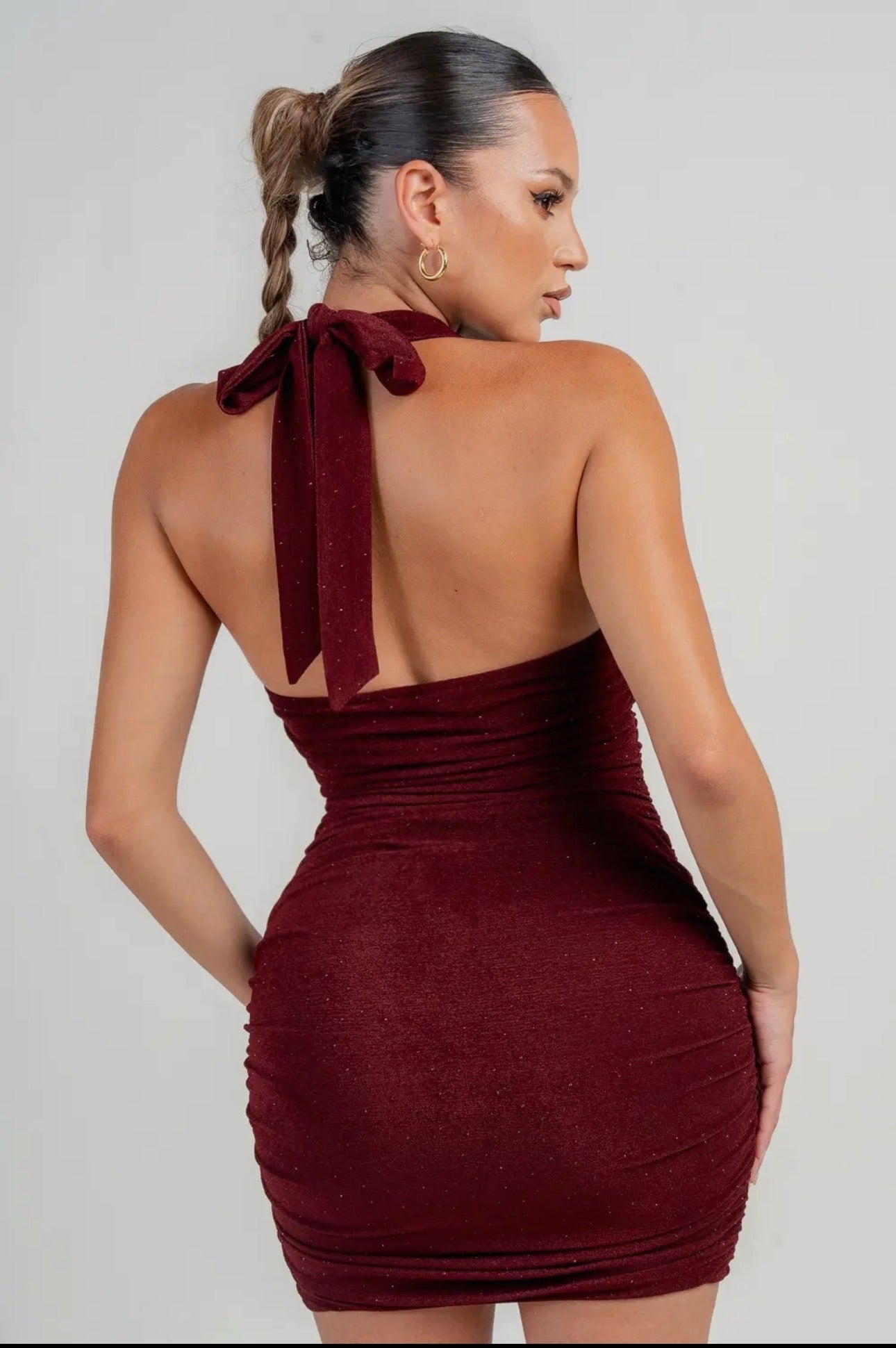 Vestido mini FRUNCIDO   AJUSTADO