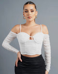 LUXE MESH TOP CON ESCOTE CORAZÓN